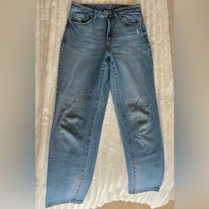 Dynamite Light Wash Straight Leg Jeans Size 26 High Rise 90s Denim